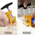 thumbnail image 2 of 2 PACK 2-in-1 Manual Tile Cutter Tool with 6 Tungsten Steel Blades & Safety Gloves for Glass/Mirror DIY Cutting Home Use, 2 of 9