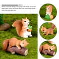 thumbnail image 3 of 8Pcs Squirrel Figurine Squirrel Decor Squirrel Toy Micro Landscape Decor Squirrel Adorn, 3 of 8