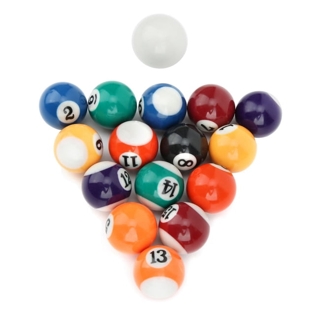 Mini mesa de billar accessory de 32 mm billar billard, 16pcs 32 mm billar de billar, para salones de juegos de juegos de recreación deportiva