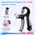 thumbnail image 3 of CYFIE Grip Strength Trainer, Adjustable Resistence 10-132 Lbs, Hand Grip Strengthener with Finger Strengthener, Forearm Strengthener Ideal for Athletes and Physical Therapy, 3 of 8