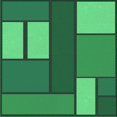 thumbnail image 1 of Ahgly Company Machine Washable Indoor Square Transitional Forest Green Area Rugs, 5' Square, 1 of 7