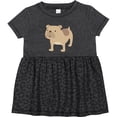 thumbnail image 3 of Inktastic Bulldog Girls Baby Dress, 3 of 5