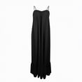 thumbnail image 4 of NIEWTR Robe d'Été Ample pour Femme, Robe de Plage d'Été à Col en V Sans Manches, Décontractée et Fluide, Maxi (Noir, TG), 4 of 5