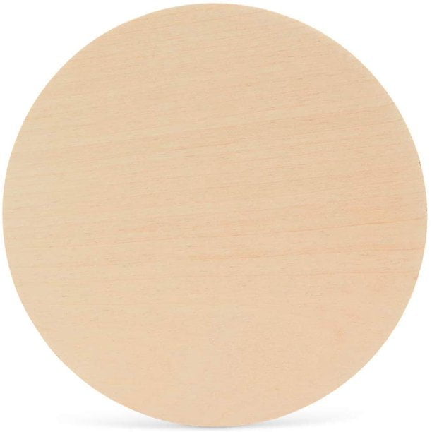 24" Wooden Circle Plaques 1/4" Thick Unfinished Baltic Birch Wood Pack