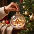 thumbnail image 5 of JHRGJIO Glowing Christmas Story Ornament, Light-Up Mini Holiday Scene Accent, Warm LED Light for Home Display Christmas Decorations Winter Decor Tabletop Decoration, 5 of 7