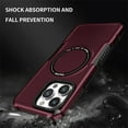 thumbnail image 2 of ELEHOLD Hybrid Rugged Magnetic Case for iPhone 14, Shockproof Anti-fall Dual-layer Protector Case,Non-Slip Rugged Magnetic Soft TPU Bumper Hard PC Back Cover Case, winered, 2 of 8