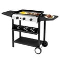 thumbnail image 7 of Zimtown Tabletop 3-Burner White Propane Gas Grill, 7 of 7
