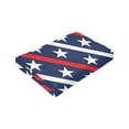 thumbnail image 5 of PUREYAH Travel Throw Blanket for Couch, Patriotic Red White Blue Stars Strips Lightweight Fluffy Flannel Outdoor Blanket, Microfiber Warm Blankets for Bed Long Flight Camping 40"x30" Inch, 5 of 6