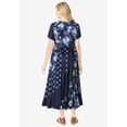 thumbnail image 3 of Woman Within Plus Size Petite Mixed Print Maxi Dress, 3 of 6