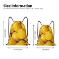 thumbnail image 2 of Defioc Ripe Yellow Lemon for Drawstring Backpack Sports Gym Bag for Women Men Children Adult Sackpack Yoga Bag for Wet Swimming,Gym,and Workout Gear -Small, 2 of 9