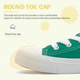 thumbnail image 3 of Kids Canvas Sneakers Girls Boys Low Top Lace Up Classic Casual Shoes Toddler Comfy Fashion Running Walking Shoes Indoor Outdoor, 3 of 7