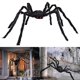 thumbnail image 4 of Halloween Spider Black & Hairy - Juguete de broma gigante para decoración del hogar (150 cm) Likrtyny Para estrenar, 4 of 7