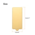 thumbnail image 2 of Uxcell 100pcs Mini Cake Boards, Mousse Cake Cardboards Rectangle (Gold), 2 of 5