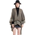 thumbnail image 2 of PIKADINGNIS Women Shawl Wraps Poncho Fleece Sweater Coat Cape Travel Sunscreen Shawel Office Blanket Scarf, 2 of 4