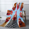thumbnail image 2 of JOOCAR Chicken Pattern Flannel Throw Blanket For Gift Home Sofa Bed Decoration 50x40 inch, 2 of 5