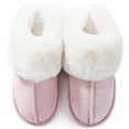 thumbnail image 3 of Women's Slipper Memory Foam Fluffy Soft Warm Slip On House Slippers,Anti-Skid Cozy Plush for Indoor Outdoor, 3 of 7