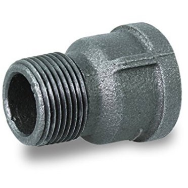 Supply Giant 2072PBLK Black Steel Pipe, Schedule 40 Threaded Fitting, 2 ...