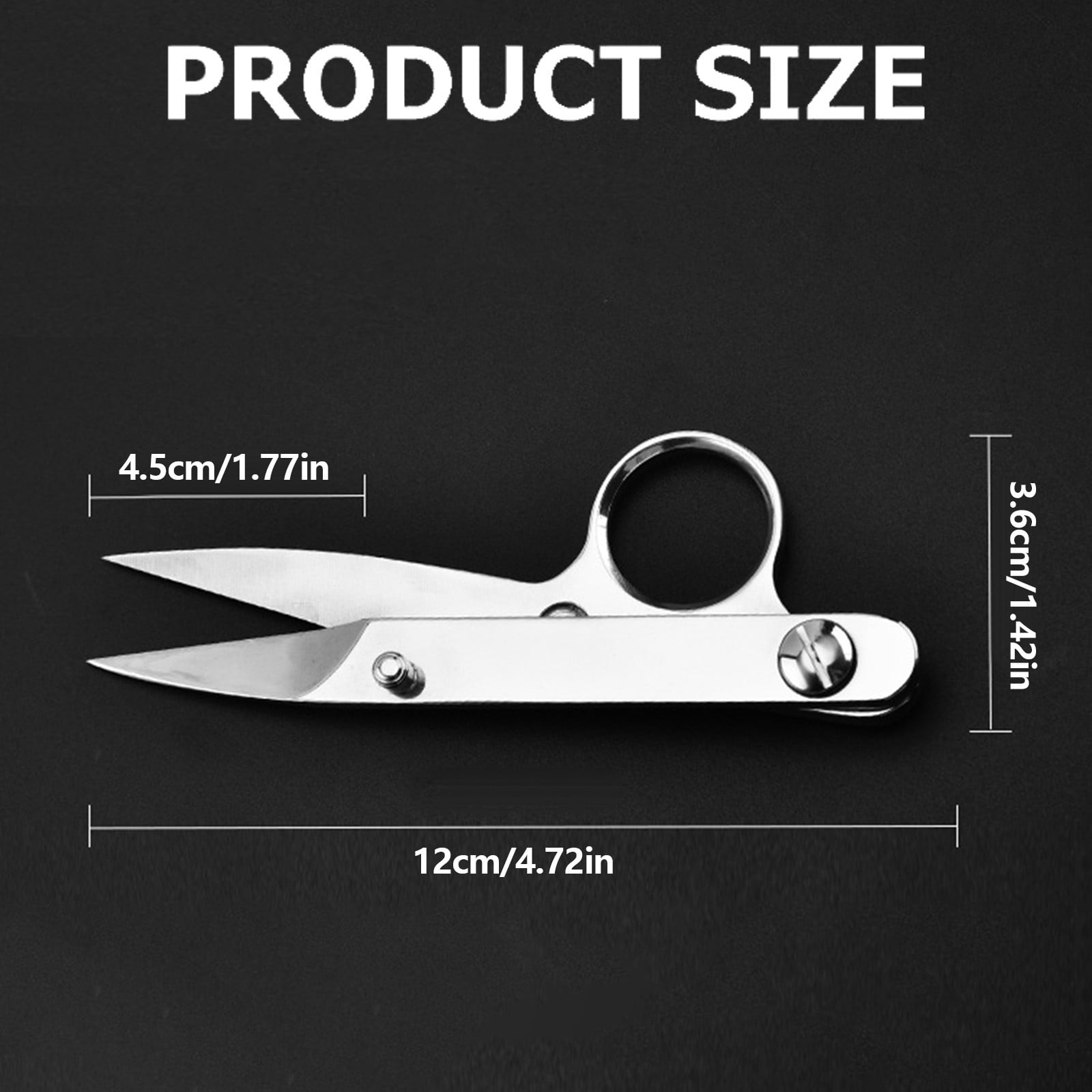 YEESHU High End Thread Nipper with Red Rubber Cap for Sewing, 4.7 Inch Edge Thread Snipper, Stainless Steel Thread Trimmer for Tailoring and Crafting
