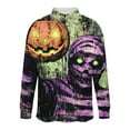 thumbnail image 6 of Yusimy Men's Halloween Skeleton Gamer T-Shirt - Funny Video Gaming Graphic Design for Gamers Spooky Cool Style, Casual Daily Wear Gaming Tee, 6 of 8