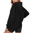 thumbnail image 3 of Rosvigor Oversized Hoodies for Women Polar Fleece Hooded Sweatshirts Drawstring Long Sleeve Pullover Tops, 3 of 7