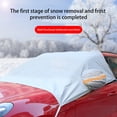thumbnail image 6 of RNLUGM Car Windshield Snow Cover For Ice Frost Winter Car Cover Windscreen Covers Thicken Thickness Frost Guard With Side Mirrors Protector For Most Cars SUVs, 6 of 7