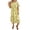 Yellow, variant on Summer Dresses for Women Plus Size Crewneck Ruffle Short Sleeve Floral Print Sundress Boho Casual Flowy Beach Holiday Party Flare Dress S-5XL