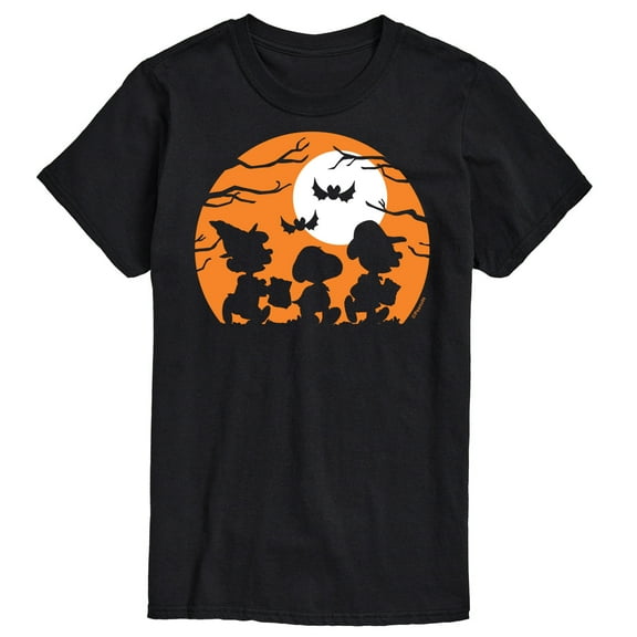 Peanuts - Trick Or Treat Silhouettes - Men's Short Sleeve Graphic T-Shirt