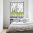 thumbnail image 6 of Green and Grey Kitchen Curtain Valance and Tiers Set Ombre Green Gray Rod Pocket Kitchen Tier Curtain Valance Set 3 Piece Gradient Gradual Modern Window Curtain Valance Tier Set for Bedroom 54x36 inch, 6 of 6