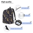 thumbnail image 3 of Balery Snake Sleep Mochila Clásica Impresa Básica para Viaje, Mochila Escolar Resistente al Agua, Mochila de Lona con Correas Ajustables-Small, 3 of 5