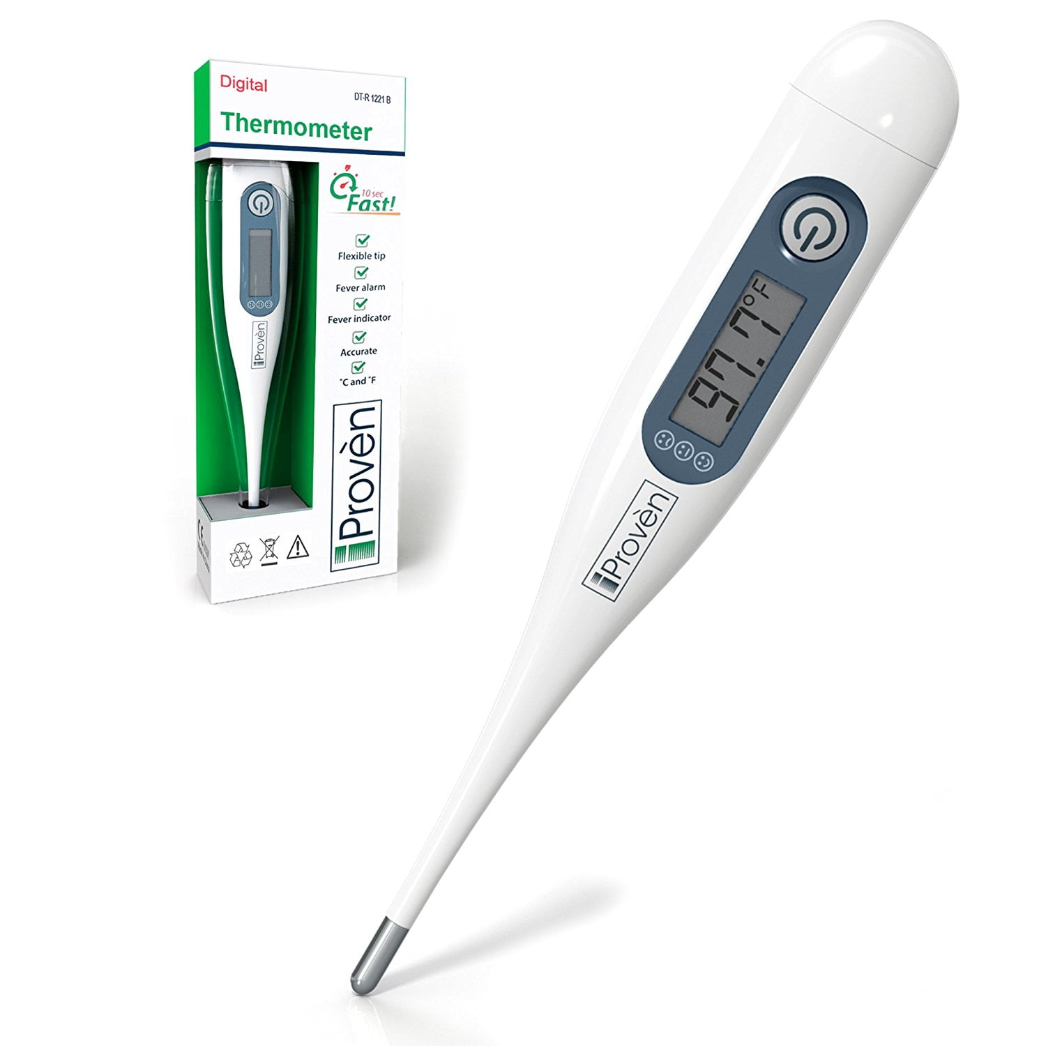 Baby Thermometer Rectal Thermometer with Tiny Tip for High Comfort