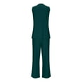 thumbnail image 6 of AHTJRT 2 Piece Pant Suits for Women Dressy Sleeveless V Neck Tops and Wide Leg Pants Sets Formal Business Casual Outfits Multicolor S, 6 of 7