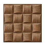Angle View: 3 Dimension Chocolate Water-resistant Moistureproof Removable Self Adhesive Wallpaper Peel & Stick PVC Wall Stickers for Living Room Bathroom Kitchen Countertop
