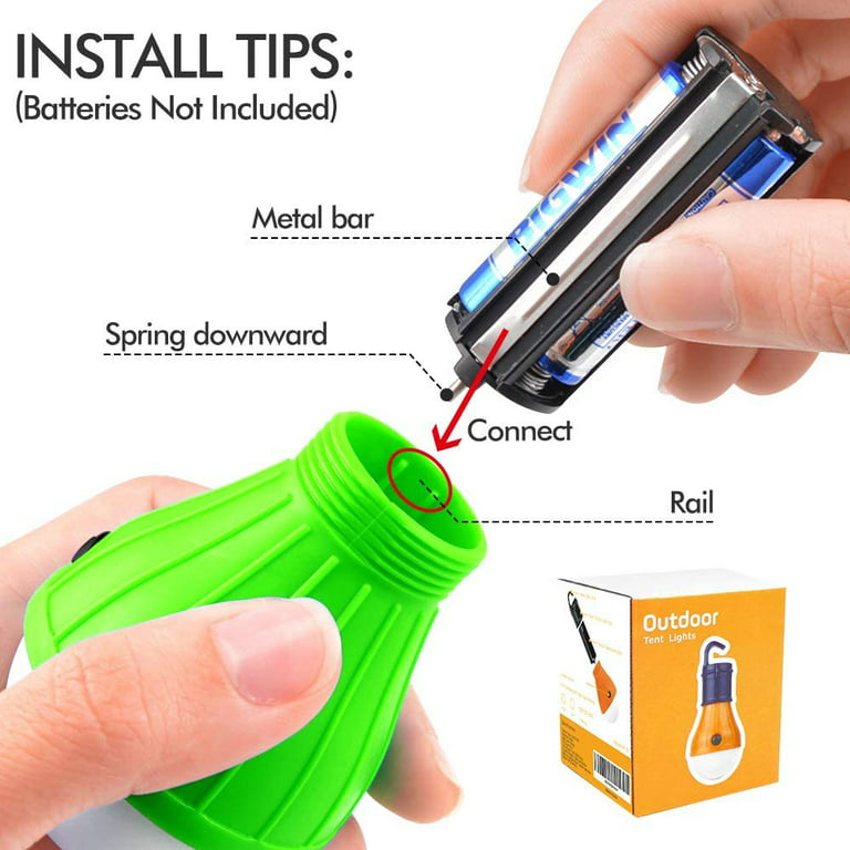 Portable Led Camping Light, Battery Operated Tent Lights
