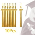 thumbnail image 3 of 10Pcs 2023 Graduation Cap Tassels Single Color 15 Grad Single Color Graduation inch for Party Accessories Aureate, 3 of 8