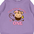 thumbnail image 3 of Inktastic Little Monkey Girl 1st Birthday Baby Fleece Bodysuit, 3 of 4