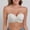White, variant on Bra Women Strapless Stretchy Lace Bralette Tube Top Bra for Low Neckline Cleavage Coverage(White,L)