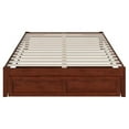 thumbnail image 3 of AFI Colorado Solid Wood Queen Bed with Foot Drawer in Walnut, 3 of 7