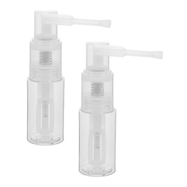 unbranded 2Ud Botella Spray De Polvo Transparente Para Aplicación Precisa En Jardinería Y Limpieza