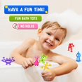 thumbnail image 2 of Juguetes de baño de bebé, juguete de ventosa: juguete de baño sin agujeros para bebés pequeños – Mini juguetes sensles con ventosa para niños y niñas, juguete de construcción de ventanas, s, 2 of 5