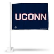 Angle View: Connecticut Car Flag