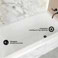 thumbnail image 2 of Voltaire 54 x 30 Right Drain Soaking Alcove Bathtub in Glossy White with Integrated Overflow, Drain Included, 2 of 9