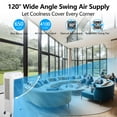 thumbnail image 5 of 2024 New Evaporative Air Cooler, 1800CFM(4100CFM) Cooler with 8.4 Gallon Water Tank, 4 Ice Packs, Remote, 12H Timer, Portable Air Cooler Cooling Fan with 3 Speeds for Outdoor Indoor Use, 5 of 7