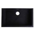 thumbnail image 1 of Undercount Single Bowl Granite Composite Kitchen Sink - Black, 30 in., 1 of 1