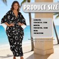 thumbnail image 2 of DISNIMO Sun Moon Print Women's Plus Size Kaftan Dress Swimsuit Coverup V-Neck Batwing Sleeve Caftan Dresses Lightweight Loose Swimwear Coverups for Party Pool Beach, 2 of 7