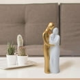 thumbnail image 4 of Figura decorativa de pareja familiar, estatua, decoración para el hogar, arte, amor para la sala de estar Familia de oro, 4 of 8