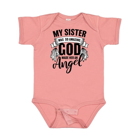 

Inktastic My Sister Was So Amazing God Made Her an Angel Gift Baby Boy or Baby Girl Bodysuit