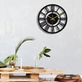 thumbnail image 3 of USHOBE Silent Wall Clock Black Acrylic 1Pcs 11.8In For Home Decor, 3 of 8