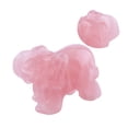 thumbnail image 3 of Figura de elefante de dibujos animados, delicada artesanía de elefante, elefante de jade grabado, decoración de regalo para escritorio, tamaño 1,5 pulgadas, rosa, 3 of 6