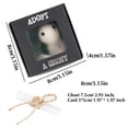 thumbnail image 6 of Adopt A Ghost,Mini Plush Stuffed Ghost Doll,Cute Little Pocket Ghost with A Tiny Scroll,White Wool Felt Ghost Ornaments,Creative for Ghost Stories, 6 of 6