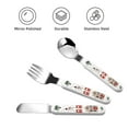 thumbnail image 3 of Fotbe Christmas Houses for Stainless Steel Kids Silverware Set - Child and Toddler Safe Flatware - Children's Knife, Fork And Spoon Set - Metal Kids Cutlery Set, 3 of 8